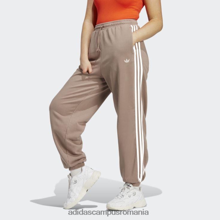 adidas campus romania pantaloni de jogging maro cretos femei maro cretos J266N217441