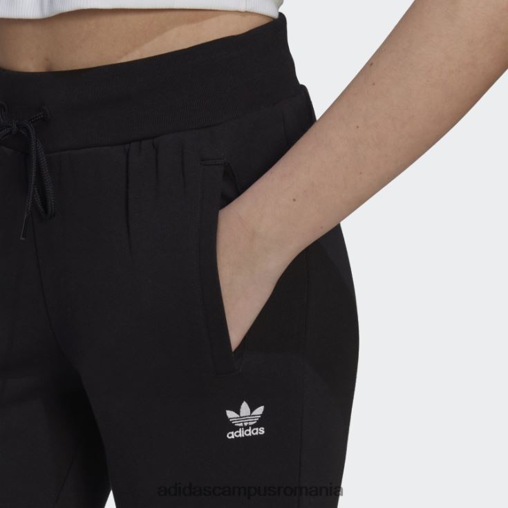 adidas campus romania pantaloni de jogging negri adicolor essentials fleece subțiri femei negru J266N210306