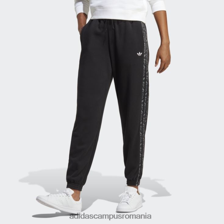 adidas campus romania pantaloni de jogging negri cu imprimeu animal abstract adidas femei negru J266N216875
