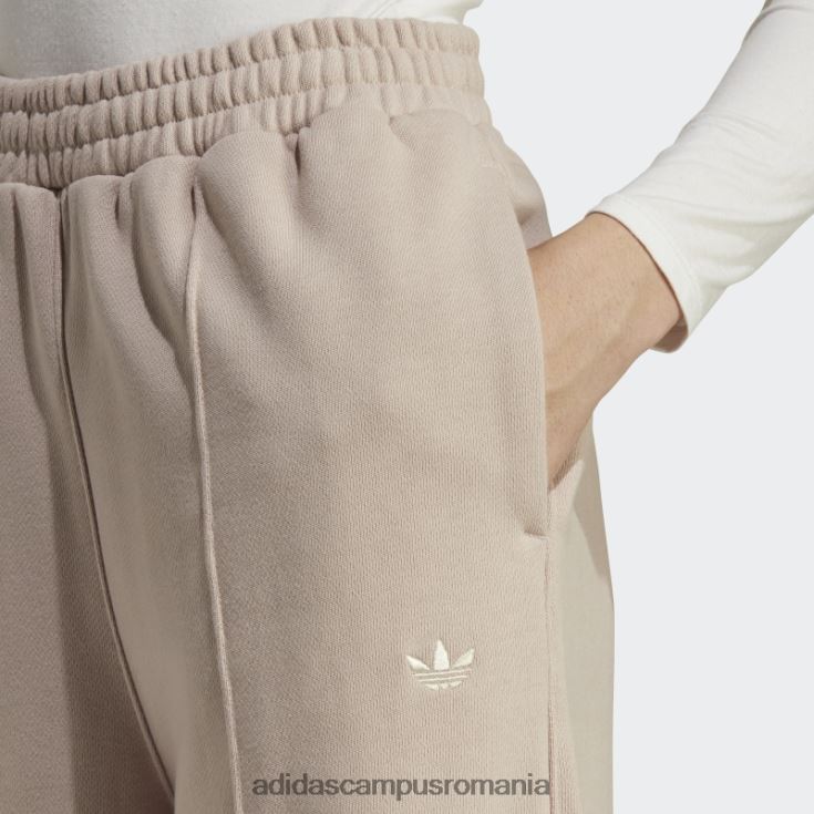 adidas campus romania pantaloni de jogging pintuck premium essentials taupe femei taupe J266N216631