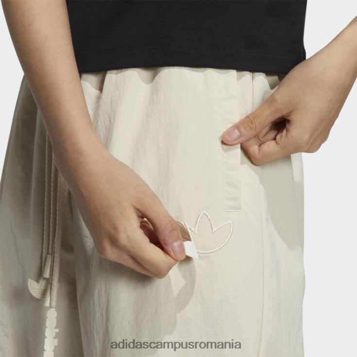adidas campus romania pantaloni de sport adicolor ivory femei alb fildeș J266N22762