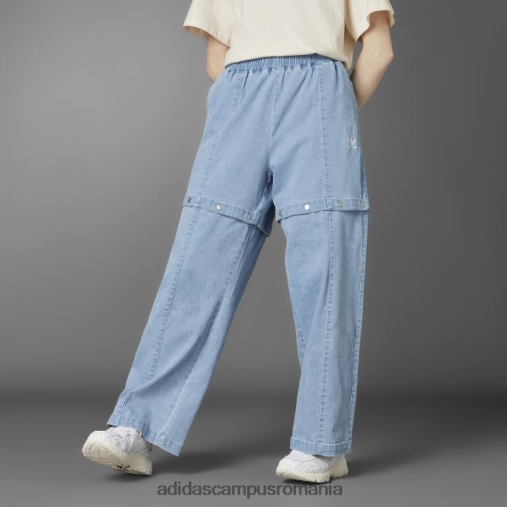 adidas campus romania pantaloni de sport intotdeauna originali din denim spalati albastri dnm femei spălat albastru dnm J266N22839