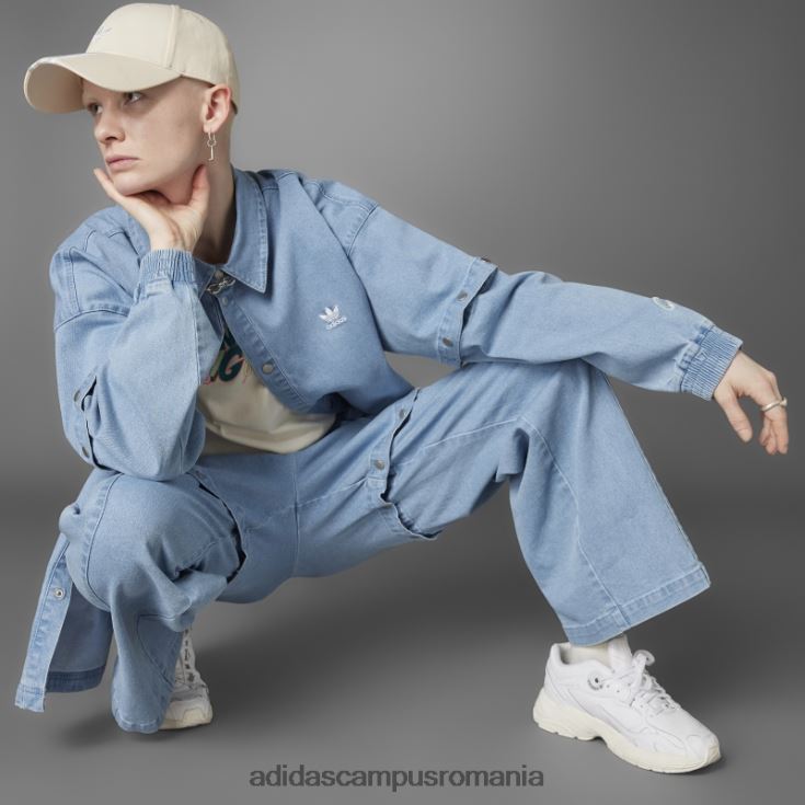 adidas campus romania pantaloni de sport intotdeauna originali din denim spalati albastri dnm femei spălat albastru dnm J266N22839