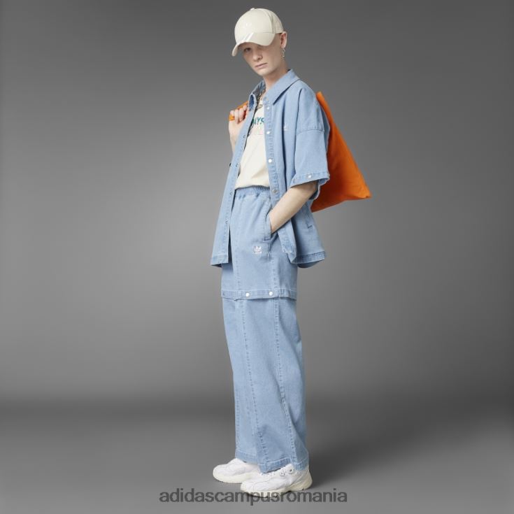 adidas campus romania pantaloni de sport intotdeauna originali din denim spalati albastri dnm femei spălat albastru dnm J266N22839
