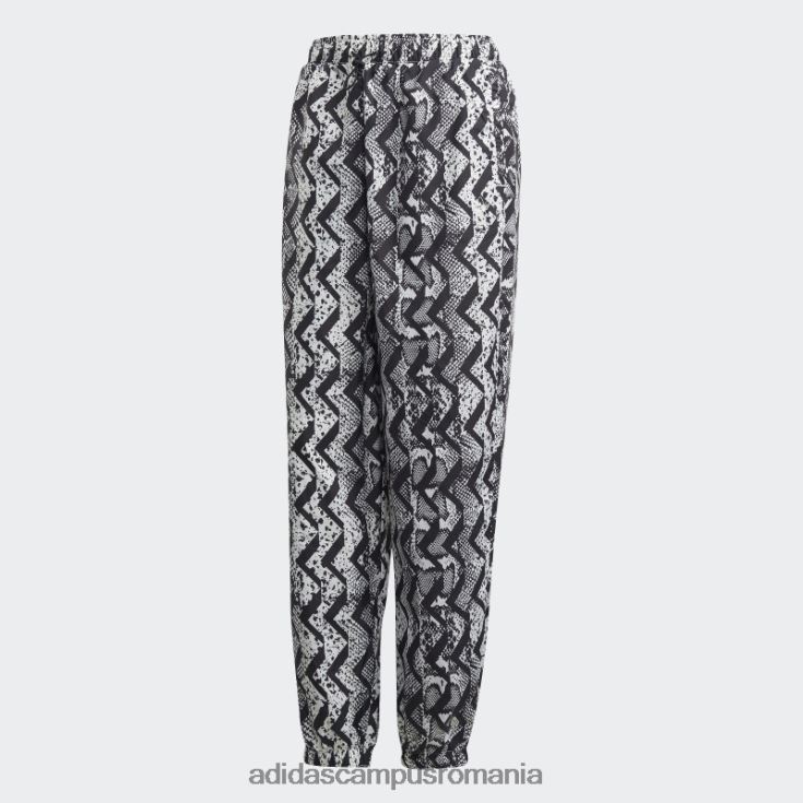 adidas campus romania pantaloni de trening cu imprimeu peste tot negru adidas femei alb negru J266N217580