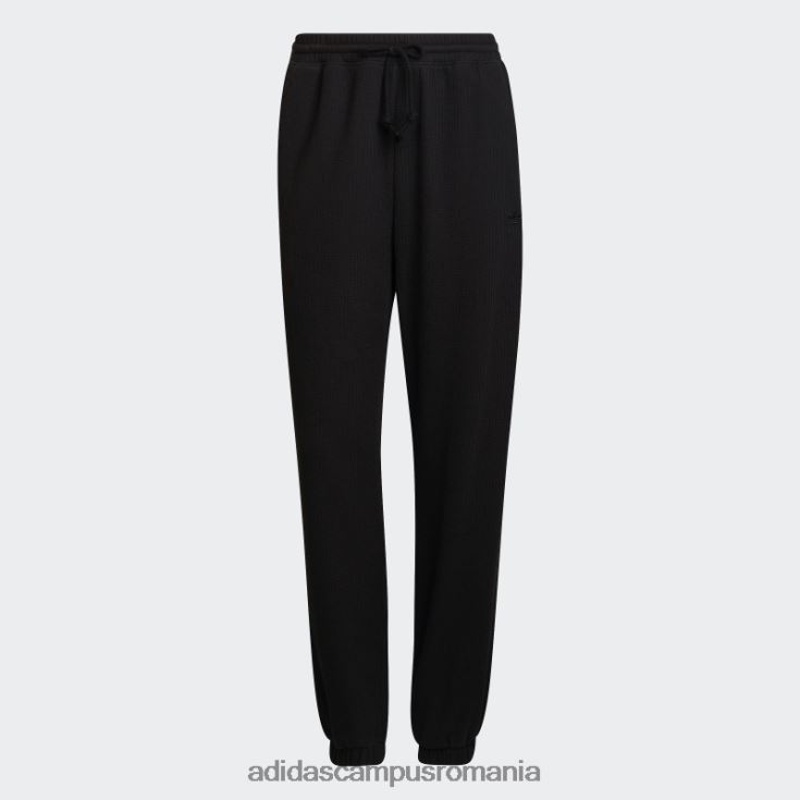 adidas campus romania pantaloni de trening cu mansete cu coaste negre femei negru J266N217536