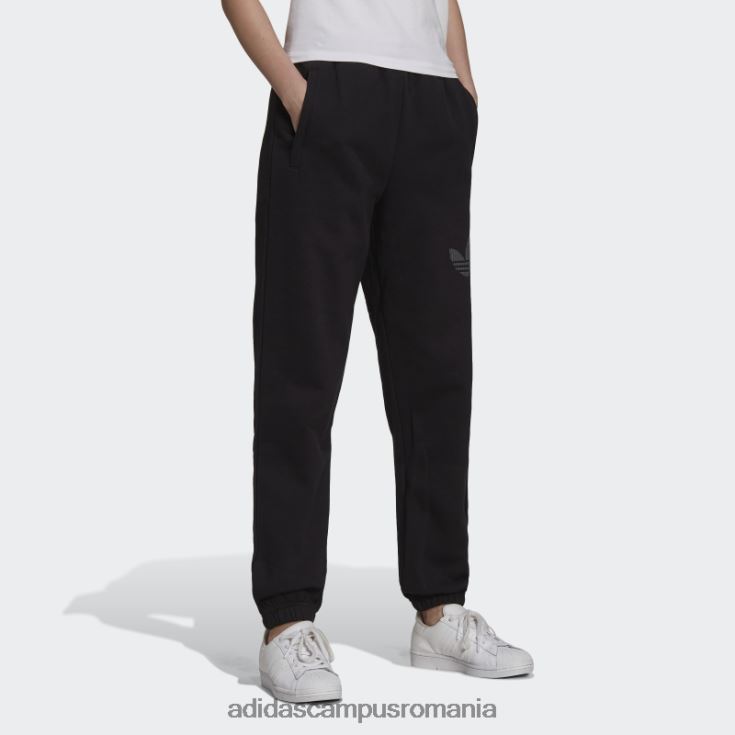 adidas campus romania pantaloni de trening cu mansete, cu trifoil grafic negru adidas femei negru J266N23252