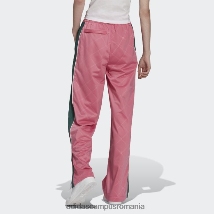 adidas campus romania pantaloni de trening de lux retro trandafir moda femei ton de trandafir/verde J266N217557