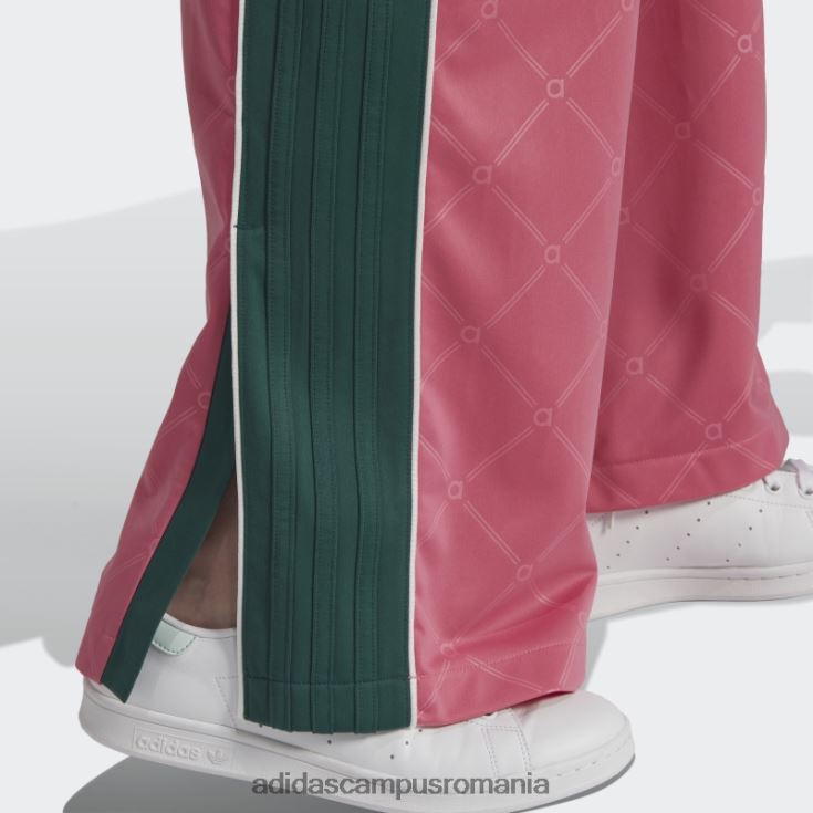adidas campus romania pantaloni de trening de lux retro trandafir moda femei ton de trandafir/verde J266N217557