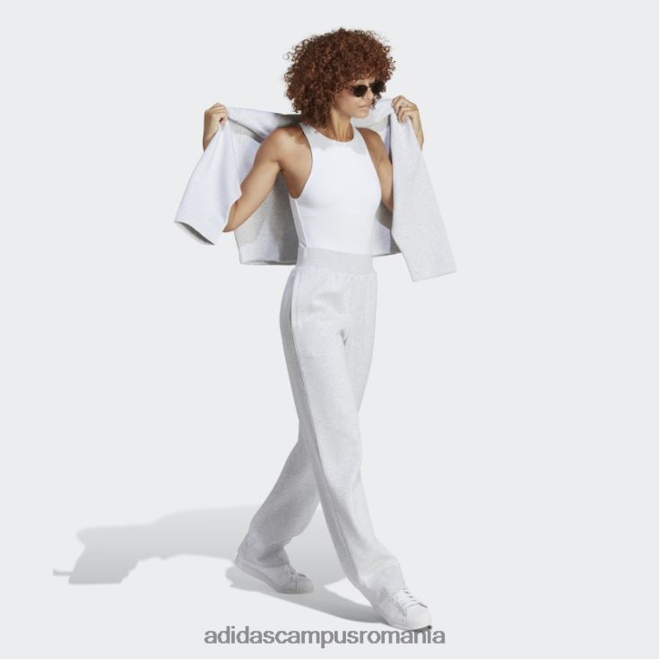 adidas campus romania pantaloni de trening gri deschis heather premium essentials femei erica gri deschis J266N216397
