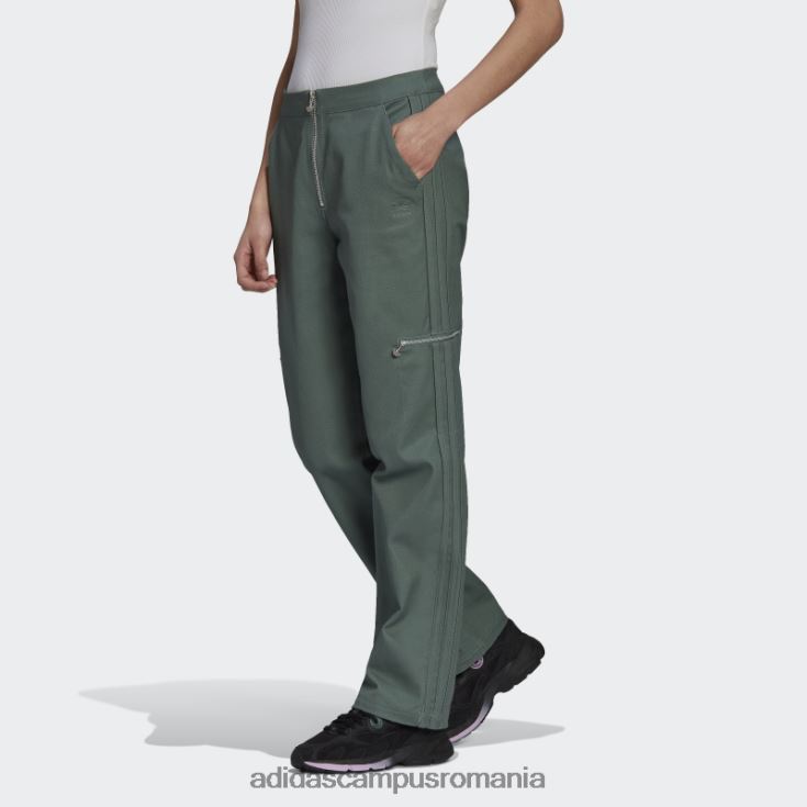 adidas campus romania pantaloni din twill tech emerald femei smarald tehnologie J266N22888