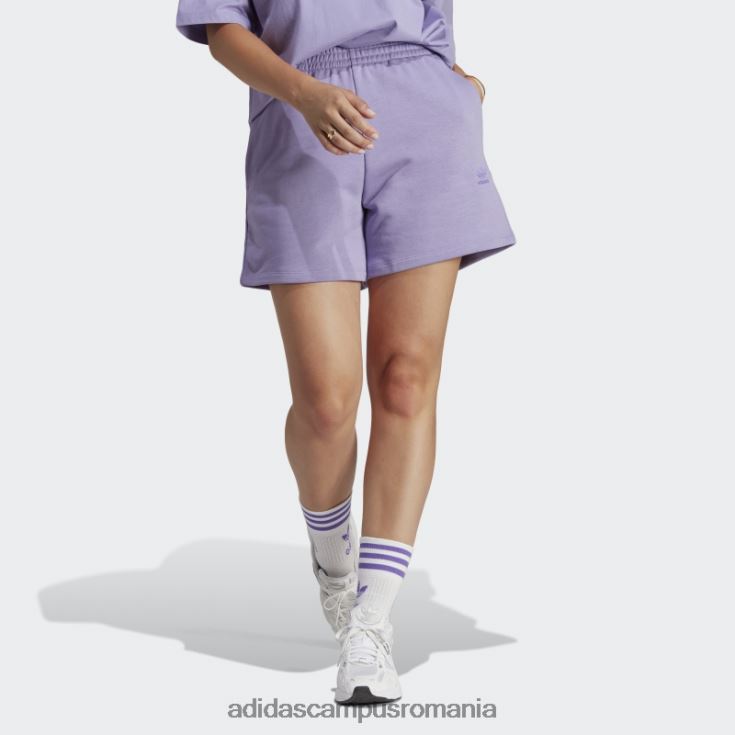 adidas campus romania pantaloni scurți adicolor essentials french terry lila femei liliac J266N28960