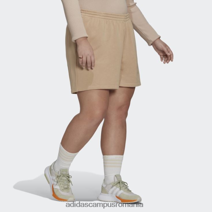 adidas campus romania pantaloni scurți adicolor essentials (plus size) bej femei bej J266N29872