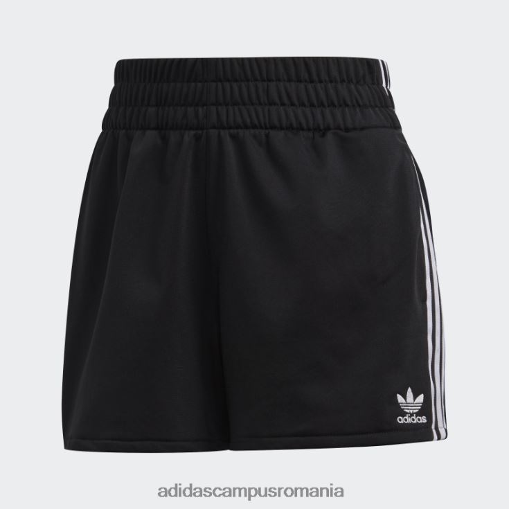 adidas campus romania pantaloni scurți albi cu 3 dungi femei alb negru J266N28850