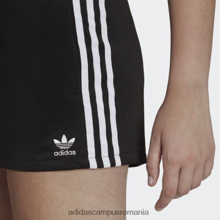 adidas campus romania pantaloni scurți albi cu 3 dungi femei alb negru J266N28850