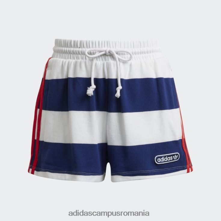 adidas campus romania pantaloni scurți cu dungi cu talie mijlocie cer de noapte femei cer de noapte/alb J266N22923