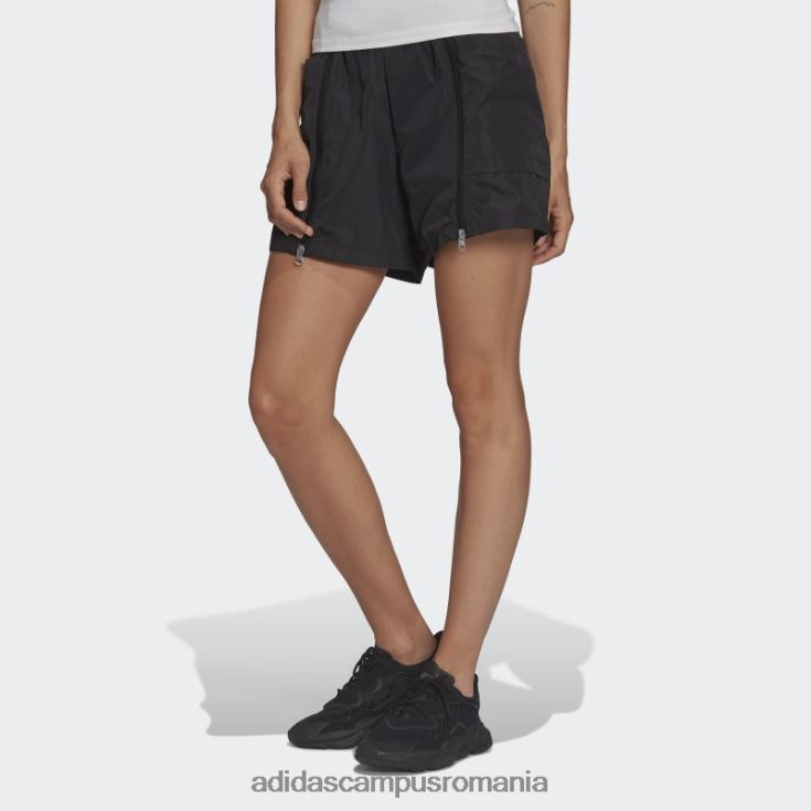 adidas campus romania pantaloni scurți cu fermoar adicolor negru femei negru J266N23133