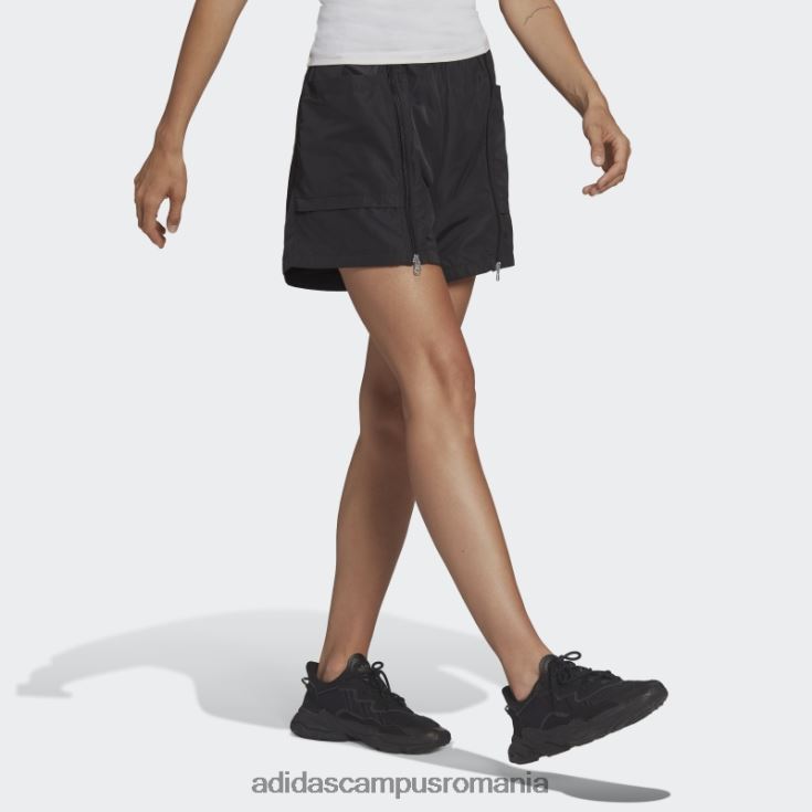 adidas campus romania pantaloni scurți cu fermoar adicolor negru femei negru J266N23133