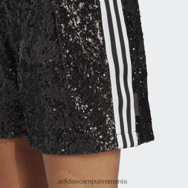adidas campus romania pantaloni scurți cu paiete versiune albastră negru femei negru J266N22581