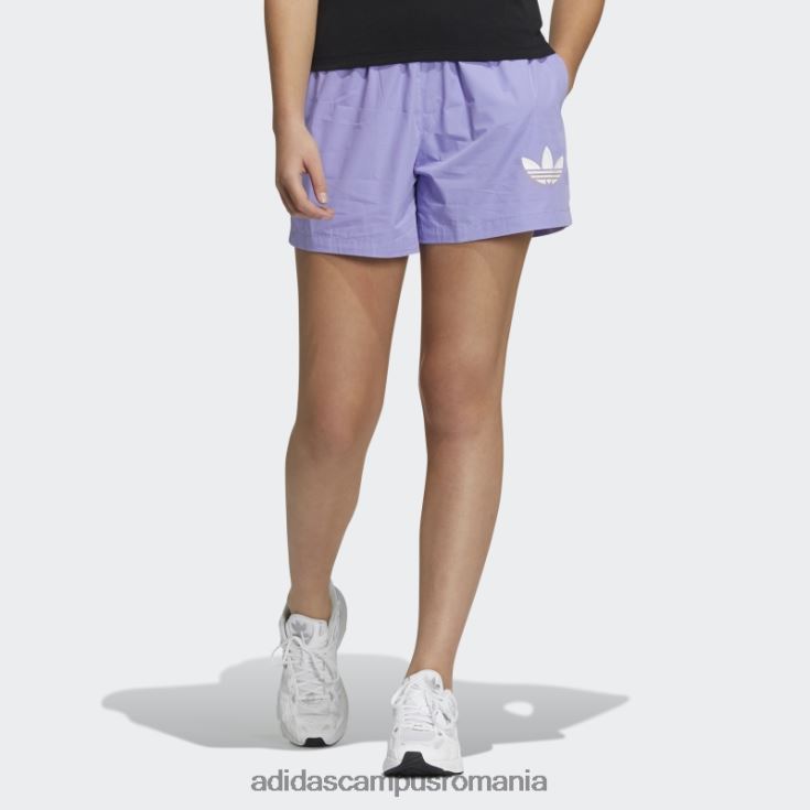 adidas campus romania pantaloni scurți de streetball violet deschis femei violet deschis/alb J266N23746