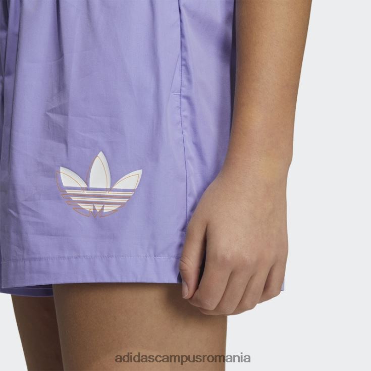 adidas campus romania pantaloni scurți de streetball violet deschis femei violet deschis/alb J266N23746
