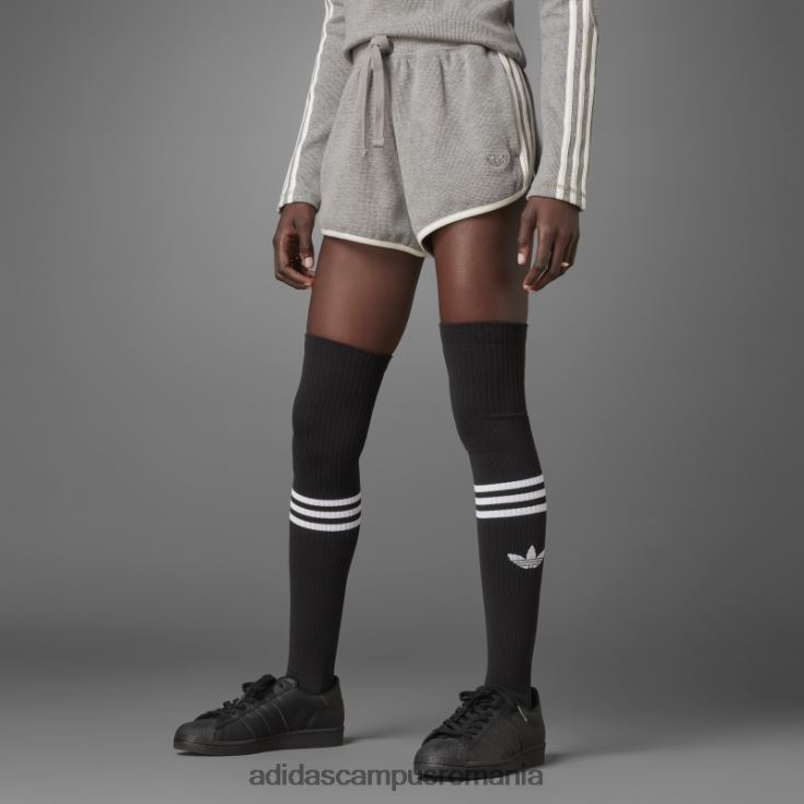 adidas campus romania pantaloni scurți de tip waffle core heather blue femei miezul erica J266N29556