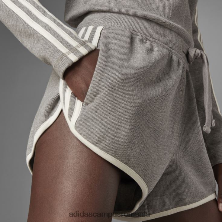 adidas campus romania pantaloni scurți de tip waffle core heather blue femei miezul erica J266N29556