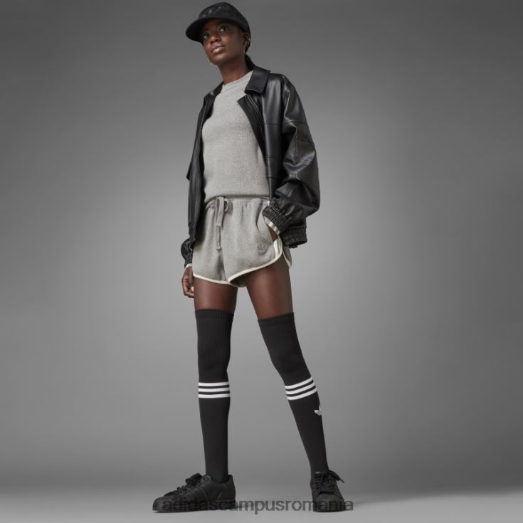 adidas campus romania pantaloni scurți de tip waffle core heather blue femei miezul erica J266N29556