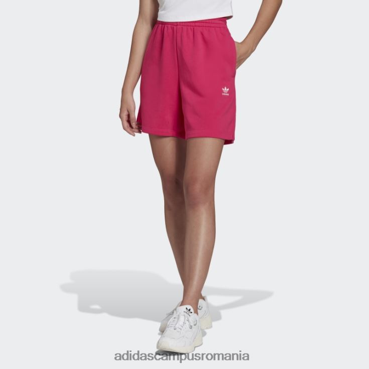 adidas campus romania pantaloni scurți din țesătură franțuzească adicolor pur magenta femei magenta real J266N210612