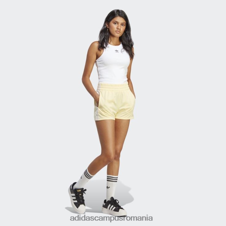 adidas campus romania pantaloni scurți galbeni cu 3 dungi adidas femei galben J266N23741