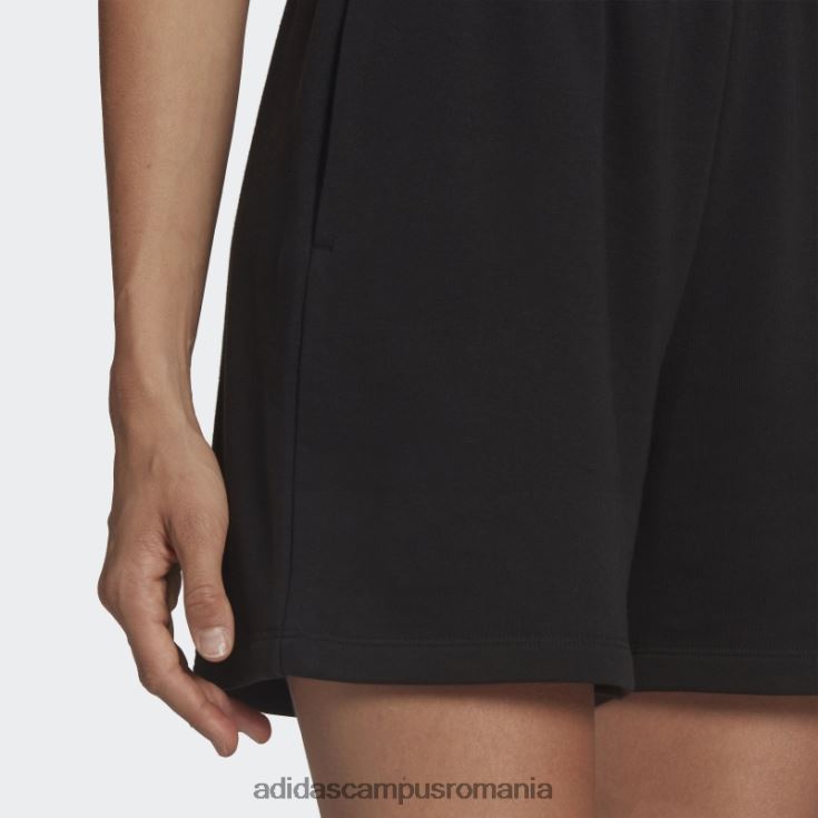 adidas campus romania pantaloni scurți negri adicolor essentials french terry femei negru J266N210823