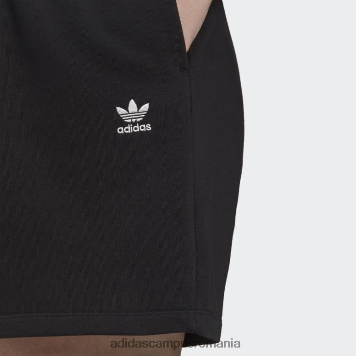 adidas campus romania pantaloni scurți negri adicolor essentials (mărime plus) femei negru J266N29863