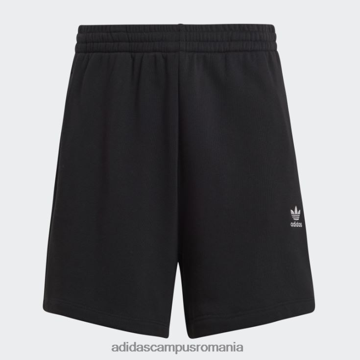 adidas campus romania pantaloni scurți negri din țesătură franțuzească adicolor essentials femei negru J266N22465