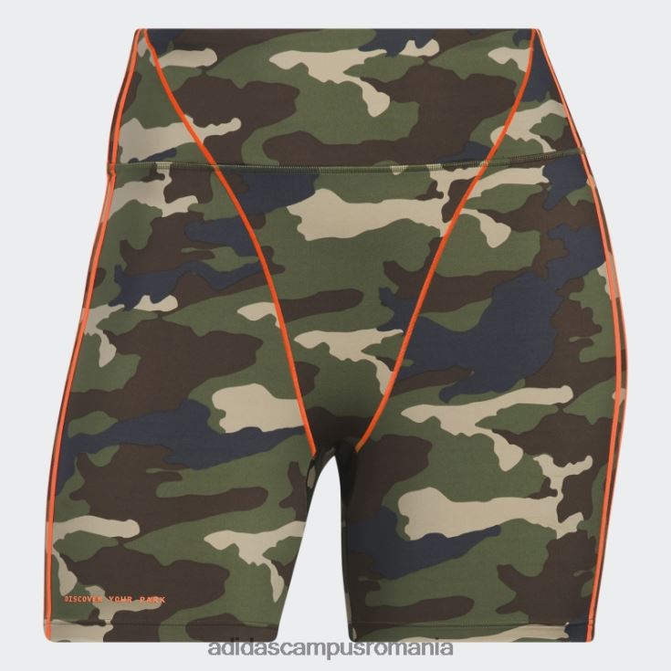 adidas campus romania pantaloni scurți pentru bicicletă de 9 inchi (mărime plus) aop camo femei aop camo/orange J266N23727