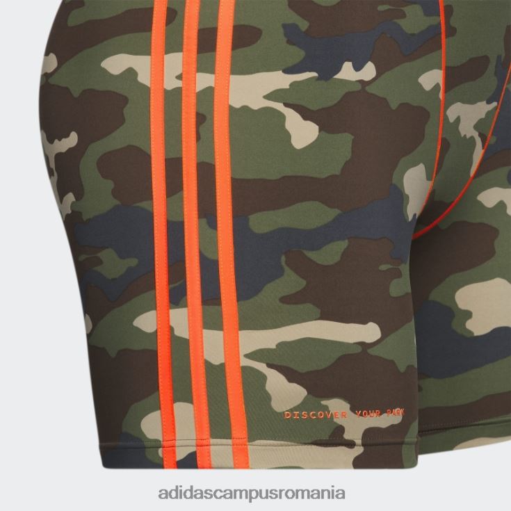 adidas campus romania pantaloni scurți pentru bicicletă de 9 inchi (mărime plus) aop camo femei aop camo/orange J266N23727