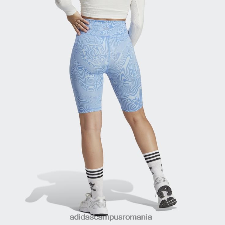 adidas campus romania pantaloni scurți pentru biciclete cu imprimeu marmură sky adidas femei cer albastru J266N29744