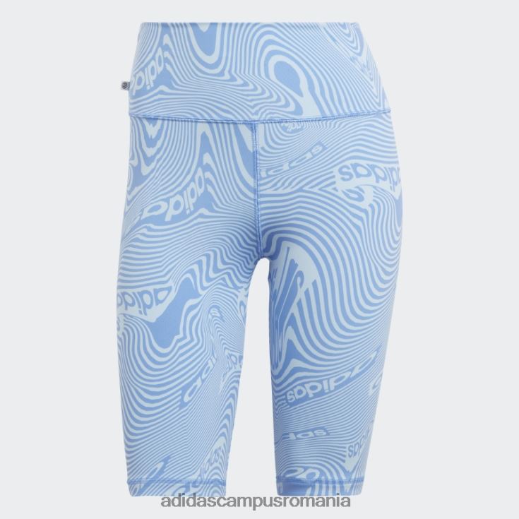 adidas campus romania pantaloni scurți pentru biciclete cu imprimeu marmură sky adidas femei cer albastru J266N29744