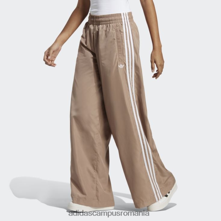 adidas campus romania pantaloni supradimensionați de trening maro cretos femei maro cretos J266N216502