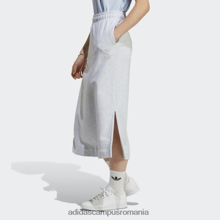 adidas campus romania premium essentials fusta gri deschis heather femei erica gri deschis J266N216939