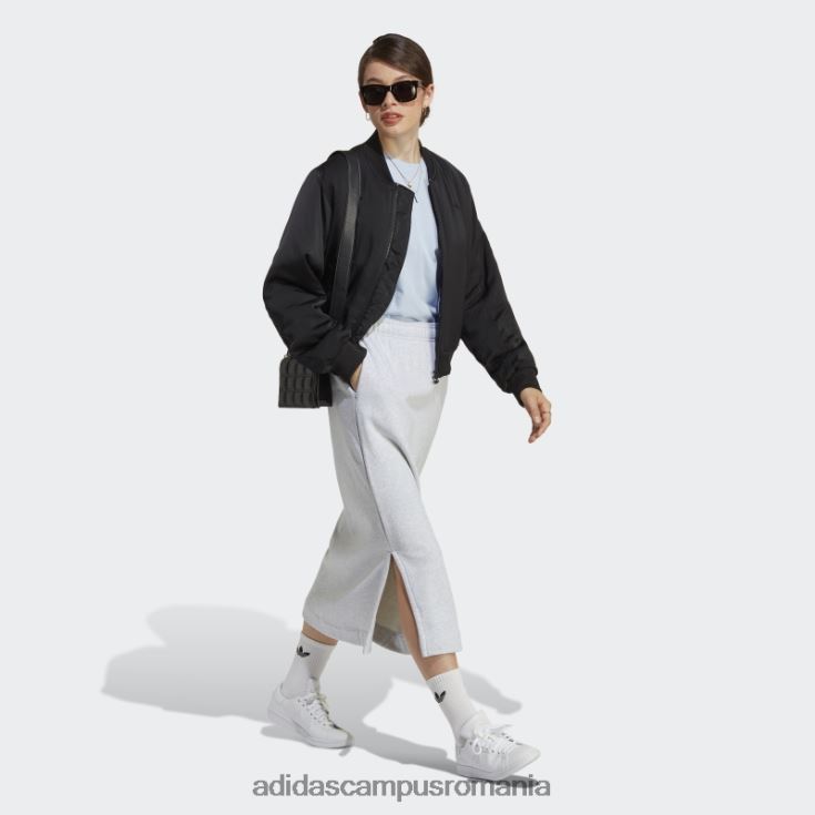 adidas campus romania premium essentials fusta gri deschis heather femei erica gri deschis J266N216939