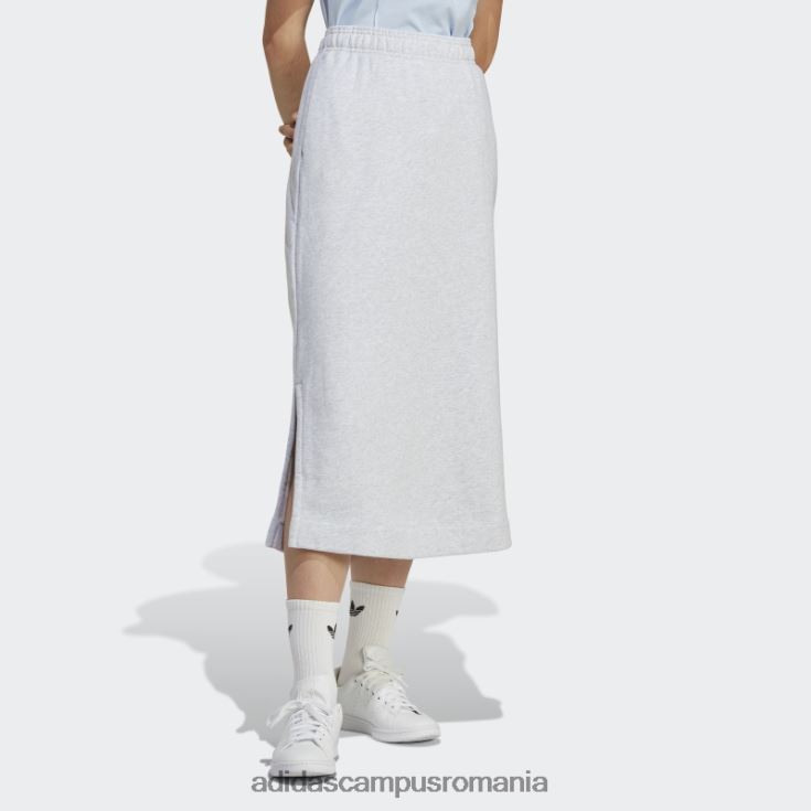 adidas campus romania premium essentials fusta gri deschis modă heather femei erica gri deschis J266N29217