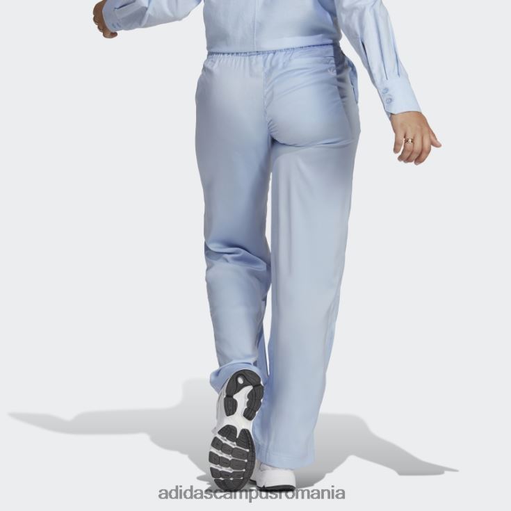 adidas campus romania premium essentials pantaloni din satin albastru alba adidas femei zori albastre J266N217004