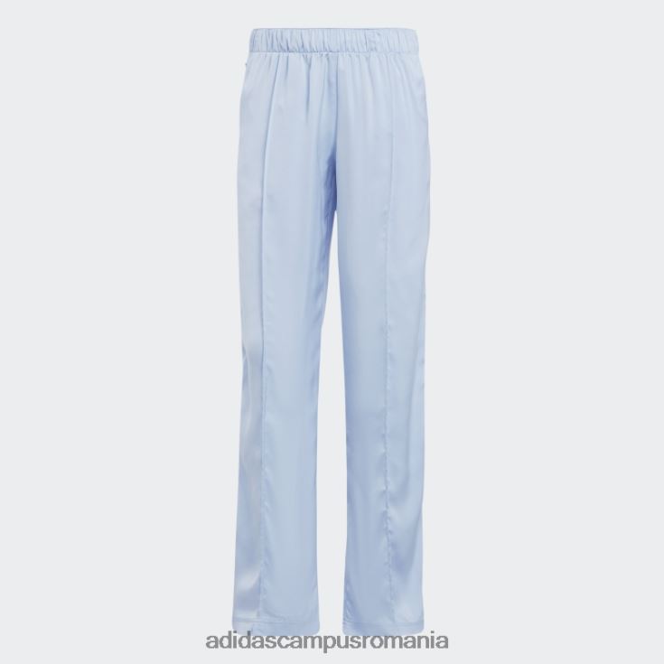 adidas campus romania premium essentials pantaloni din satin albastru alba adidas femei zori albastre J266N217004