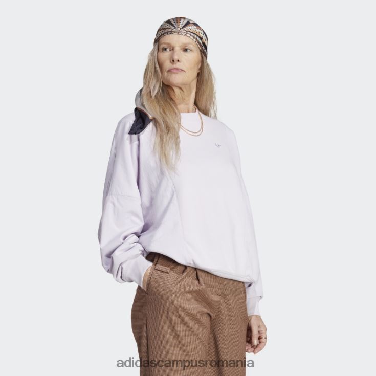 adidas campus romania premium essentials pulover hibrid nailon argintiu zori femei zori argintii J266N217210