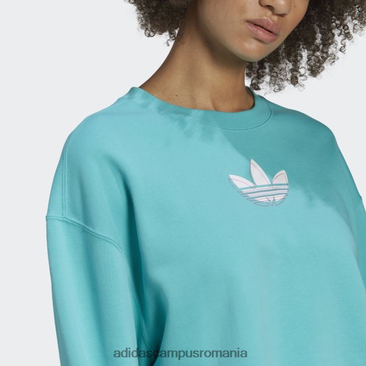 adidas campus romania pulover mint rush streetball femei papură cu mentă J266N23233