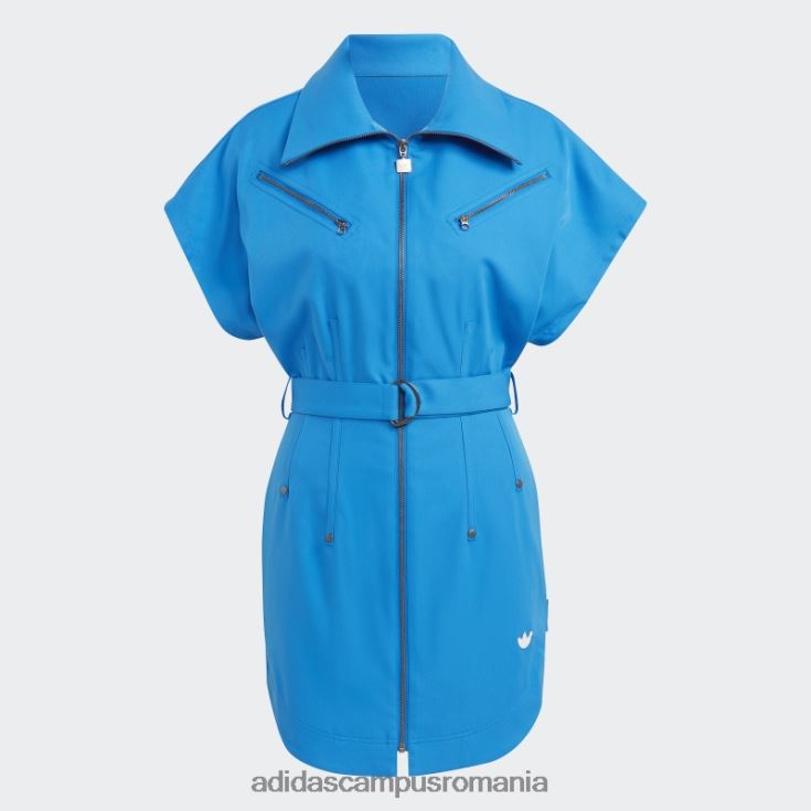 adidas campus romania rochie cămașă club versiune albastră pasăre albastră adidas femei pasare albastra J266N217430