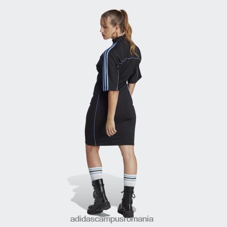 adidas campus romania rochie cu linie de croială neagră femei negru J266N29344