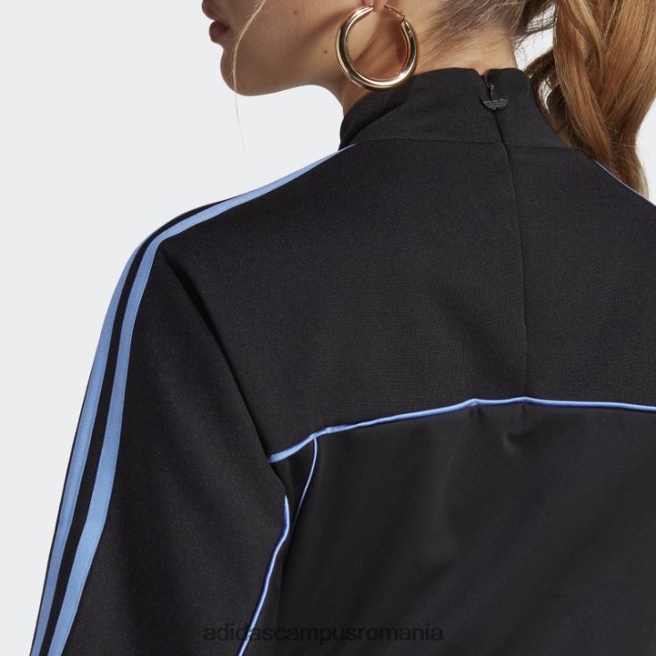 adidas campus romania rochie cu linie de croială neagră femei negru J266N29344