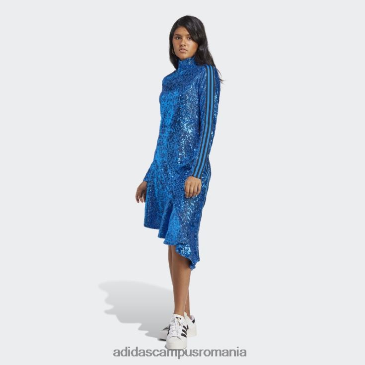adidas campus romania rochie cu paiete blue bird varianta albastra femei pasare albastra J266N22644
