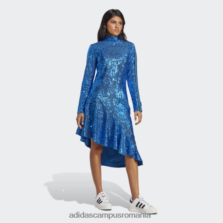 adidas campus romania rochie cu paiete blue bird varianta albastra femei pasare albastra J266N22644